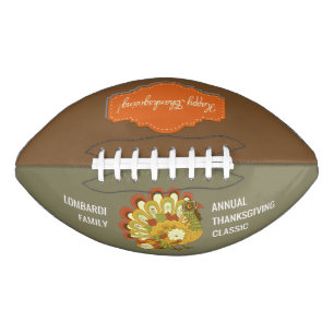 Ballon De Foot Thanksgiving - Football de vacances personnalisé
