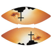 Ballon De Foot Traverser la silloette au crépuscule (Panneaux)