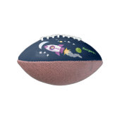 Ballon De Foot Un adorable vaisseau-fusée dans l'espace dessin an (Tourné à 90°)