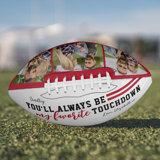 Ballon De Foot Valentines Toujours Être Mon Touchdown Préféré