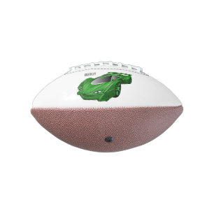 Ballon De Foot Voiture de sport verte avec illustration airfos