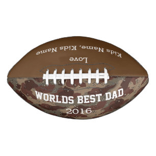 Ballon De Foot World Best Papa, Cadeau De Football Personnalisabl