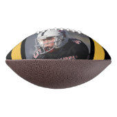 Ballon De Foot Yellow Black Nom Numéro d'équipe Photo (Tourné à 90°)