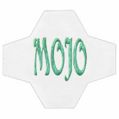 Ballon de football blanc Mojo (Plat)