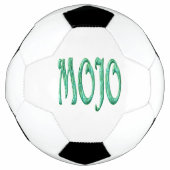 Ballon de football blanc Mojo (Devant)