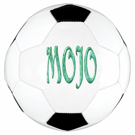 Ballon de football blanc Mojo (Devant)