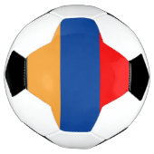 Ballon de football du drapeau arménien (Tourné)