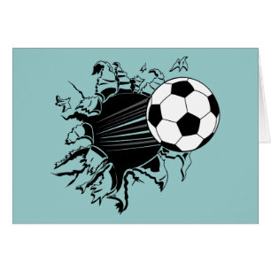 Ballon de football éclatant