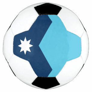 Ballon de football patriotique avec drapeau du Min