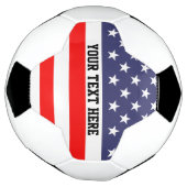 Ballon de football personnalisé avec drapeau améri (Tourné)