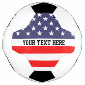 Ballon de football personnalisé avec drapeau améri (Devant)