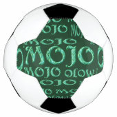 Ballon de football vert Mojo (Devant)