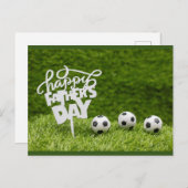 Ballon de soccer et carte Bonne fête des Pères pou (Devant / Derrière)