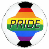 Ballon de soccer Rainbow Pride (Devant)