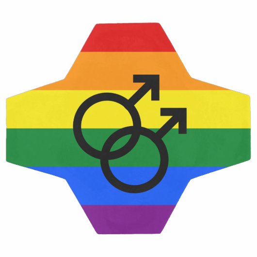 Ballon de soccer Rainbow Pride (Plat)