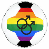 Ballon de soccer Rainbow Pride (Devant)