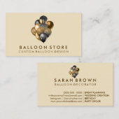 Ballon Decor Boho rustige goudsparkle Visitekaartje (Voorkant / Achterkant)