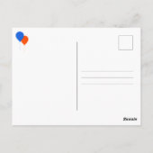 Ballon Design Fun Family Reunion Save the Date Briefkaart (Achterkant)