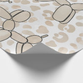 Ballon Dog Leoprad patroon Cadeaupapier (Hoek)