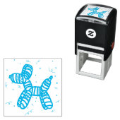Ballon Dog Party Self-Inking Rubber Stamp Zelfinktende Stempel (In situ)