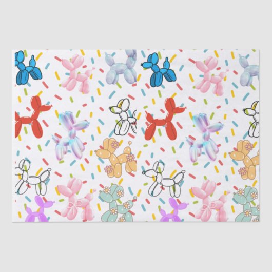 Ballon Dog tissue papier (Voorkant)