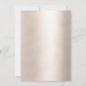 Ballon doré rose élégant moderne pour invitation (Dos)