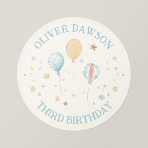 Ballon Droom Kindersfeestje Persoonlijke Sticker