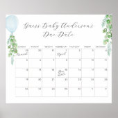 Ballon Eucalyptus raden Baby Datum verstreken Agen Poster (Voorkant)