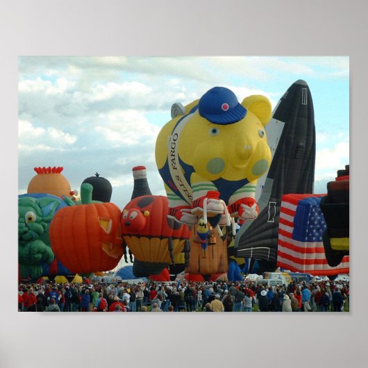 Ballon Fiesta Albuquerque Special Shapes Poster (Voorkant)