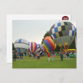 ballon fiesta briefkaart (Voorkant / Achterkant)