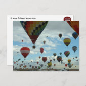 ballon fiesta briefkaart (Voorkant / Achterkant)