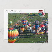 ballon fiesta briefkaart (Voorkant / Achterkant)