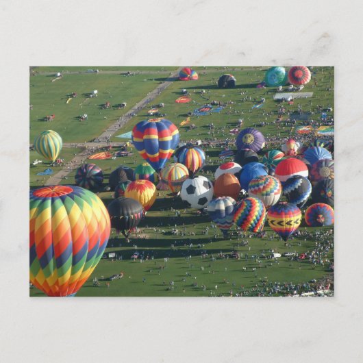 ballon fiesta briefkaart (Voorkant)