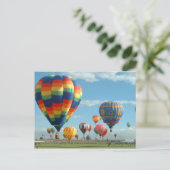 ballon fiesta briefkaart (Staand voorkant)