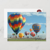 ballon fiesta briefkaart (Voorkant / Achterkant)