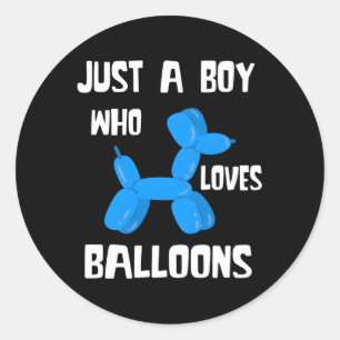 Ballon gewoon een ballon Bender ballon dier Ronde Sticker