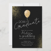 Ballon Glitter College Highschool Afstuderen Kaart (Voorkant)