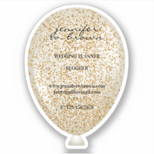 Ballon Glitter Sparkle Texture Sticker