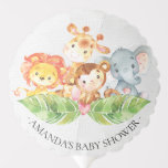 Ballon Gonflable Bébé mignon animaux de la jungle<br><div class="desc">Un joli décor de ballon en baby shower avec d'adorables petits animaux de la jungle. Visitez notre boutique pour voir les articles correspondants !</div>
