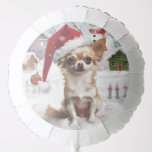 Ballon Gonflable Chihuahua Winter Wonderland Christmas Joy<br><div class="desc">Ce design festif reflète l'esprit joyeux de la période des fêtes, avec un adorable petit portant un chapeau de Père Noël. Le chien est niché dans un pays des merveilles hivernales, avec un bonhomme de neige, un sapin de Noël décoré et des cadeaux joliment emballés. Les flocons de neige tombent...</div>