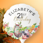 Ballon Gonflable Elizabeth's 21st Birthday Cocktail Party<br><div class="desc">Le 21e anniversaire de Elizabeth Cocktail Party Balloon personnalisé. Il Est Facile De Modifier Le Nom De L'Exemple En Cliquant Sur Personnaliser.</div>