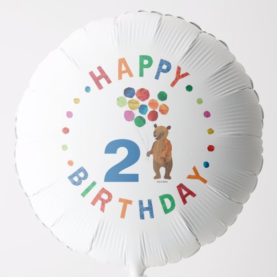 Ballon Gonflable Eric Carle Ours Brown Joyeux Anniversaire De La Zazzle Be