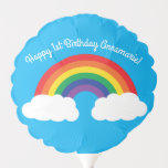 Ballon Gonflable Fête d'anniversaire Rainbow<br><div class="desc">Un joli design de fête d'anniversaire arc-en-ciel est parfait pour un tout-petit ou un enfant qui aime les couleurs vives de l'été!</div>