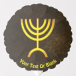 Ballon Gonflable Flamme de Menorah<br><div class="desc">Un rendu numérique brun et or de la menorah juive à sept branches (hébreu : מְ נ וֹ רָ ‎). Ajoutez notre propre texte. La menorah à sept branches, utilisée dans le sanctuaire portatif mis en place par Moïse dans le désert et plus tard dans le Temple de Jérusalem, est...</div>