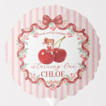 Ruban Coquette Cerise Douce Anniversaire Rose Fill