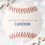Ballon Gonflable Soirée de baseball Softball Sport Anniversaire<br><div class="desc">Ballon d'anniversaire rouge blanc et bleu baseball / softball. Personnalisez-le avec les détails de votre fête anniversaire. Idéal pour les amateurs de sport ou les athlètes.</div>