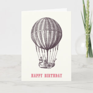  ballon Happy Birthday Kaart
