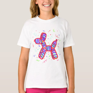 ballon hond partij meisjes' t-shirt
