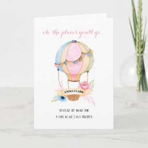 ballon met hete lucht nieuwe leuke knul kaart