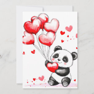 Ballon Panda Liefde in de lucht Aankondiging